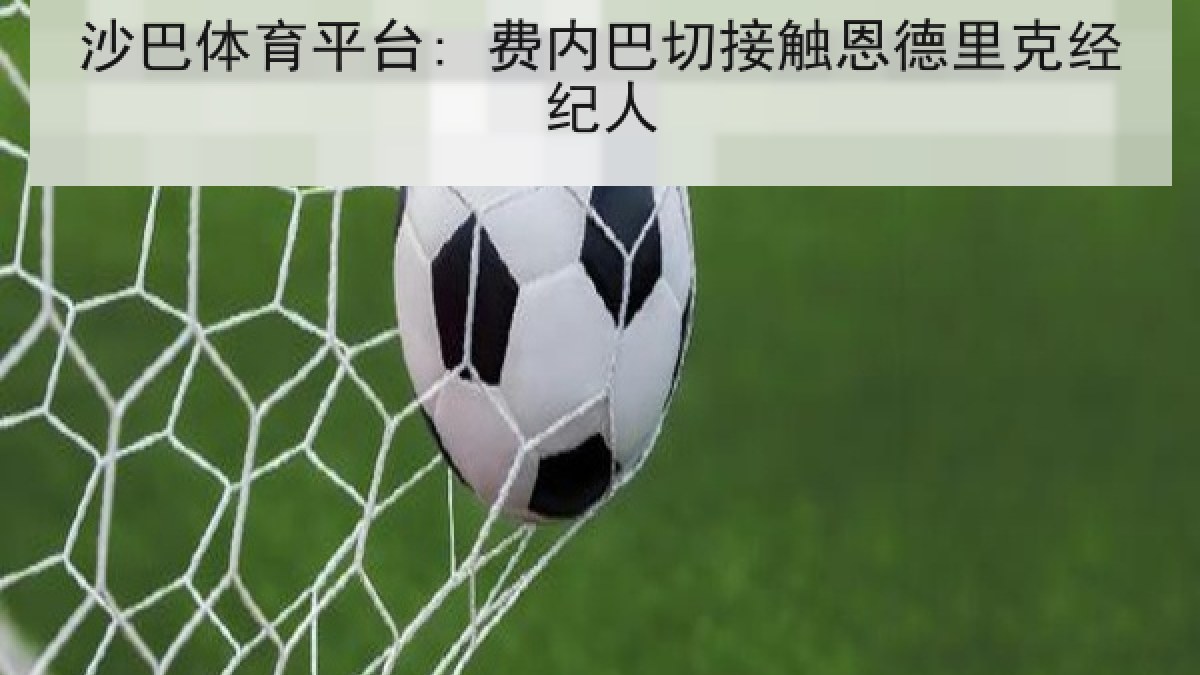 沙巴体育平台: 费内巴切接触恩德里克经纪人